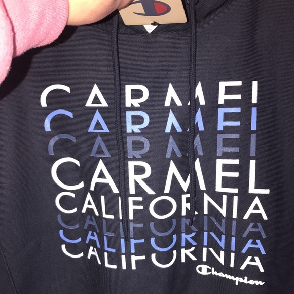 Champion Carmel California Hooded Sweatshirt in Navy Size XS NWT - Picture 3 of 8